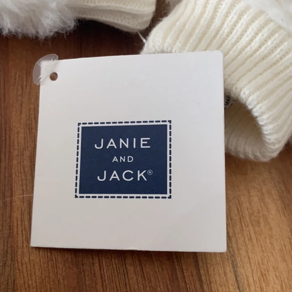 Janie and Jack White Mitten Mitts